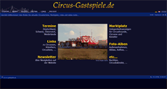 Desktop Screenshot of circus-gastspiele.de
